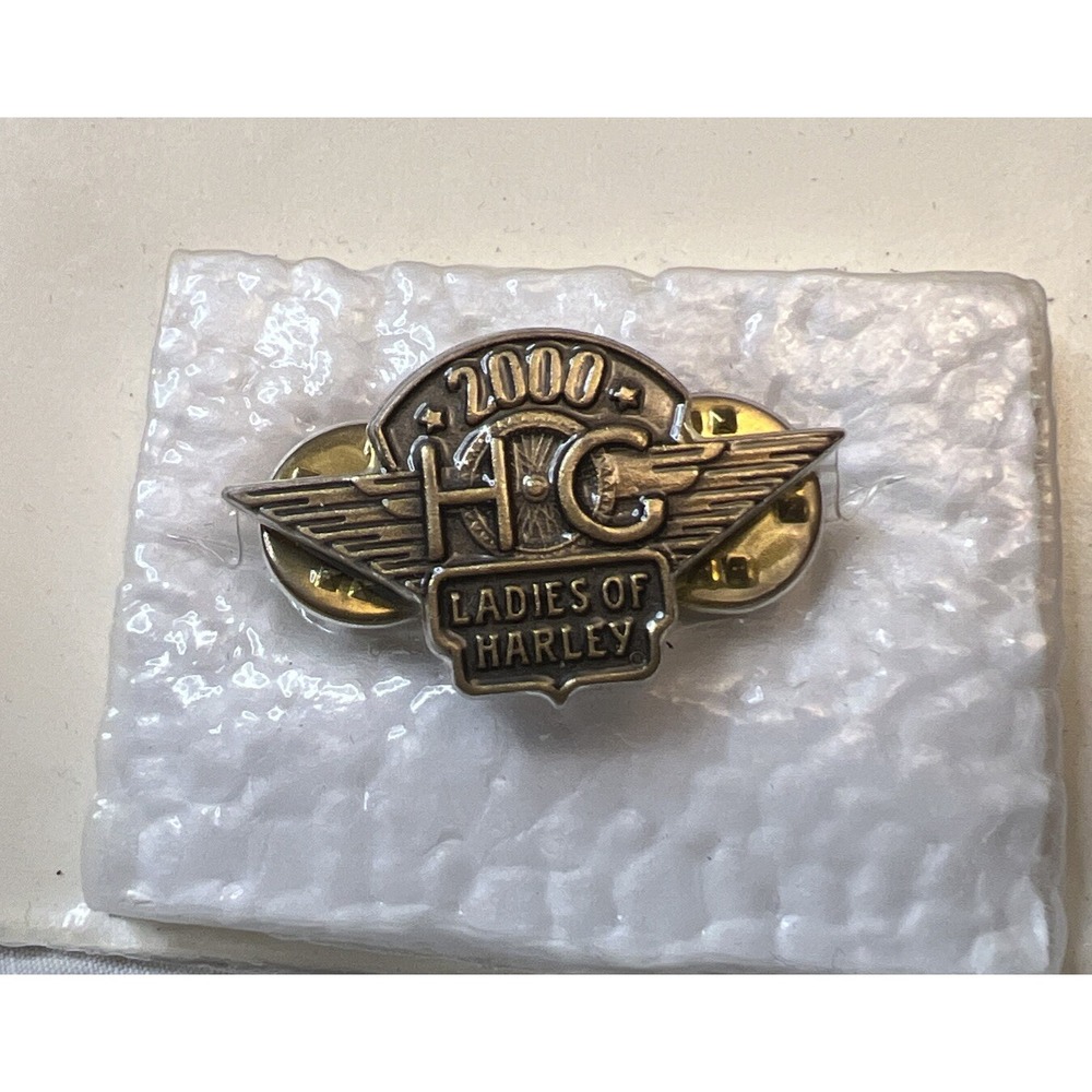 Vintage 2000 Harley Davidson Owners Group PIN Ladies of Harley Women's Vest HOG